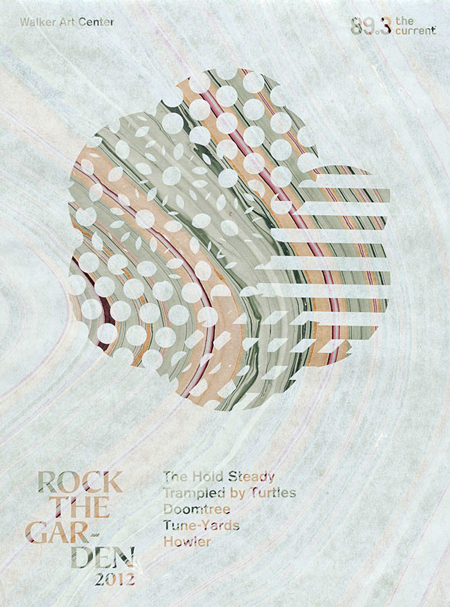 Rock the Garden 2012 graphic identity