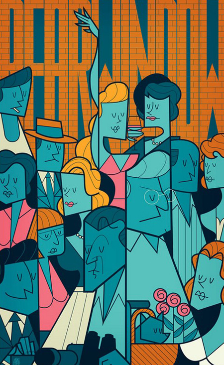 Illustrated movie posters by Ale Giorgini