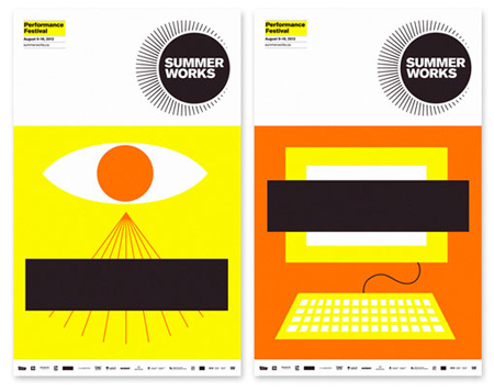 SummerWorks 2012 visual identity by Monnet Design