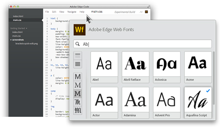 Adobe launches its web fonts service: Adobe Edge Web Fonts