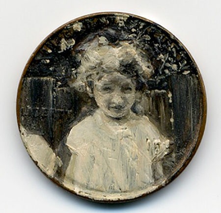 Oil paintings on coins by Jacqueline Lou Skaggs