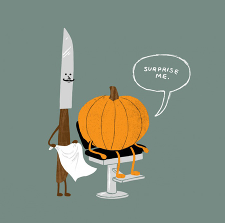 Funny Halloween illustration