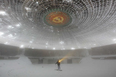 Abandonned communist building photography