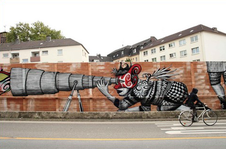 Street art by Skount