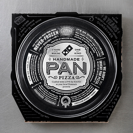 Domino’s handmade pizza box design