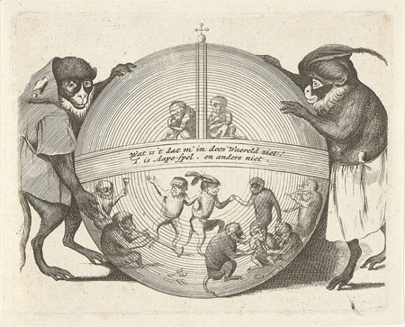 Anthropomorphic engravings from 1635