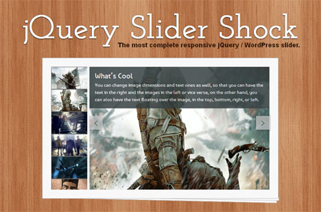 Giveaway: 5 premium licenses of jQuery Slider Shock