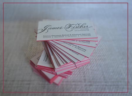 20 elegant business cards with calligraphy