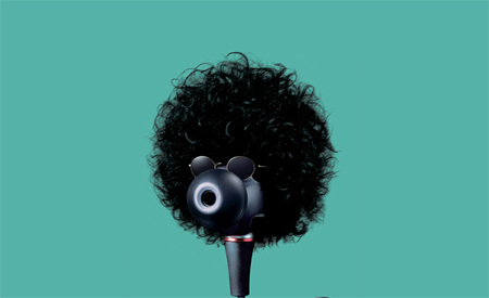 Music icons as earbuds by Welcomm for Sony