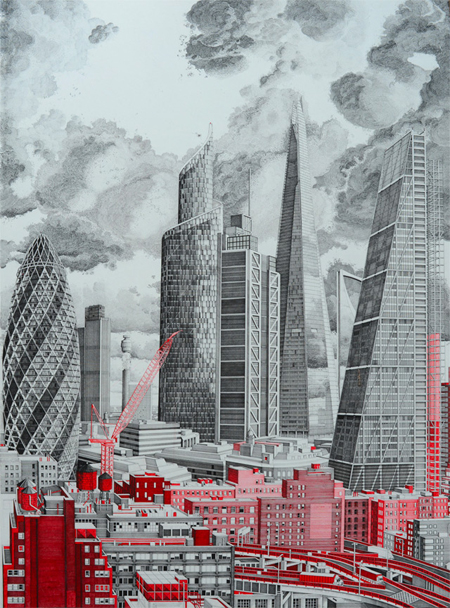 Detailed architectural drawings by Mark Lascelles Thornton