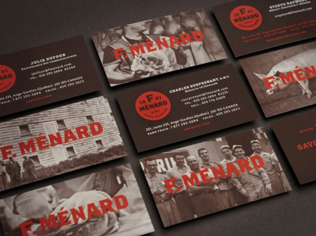 F. Menard butcher corporate identity