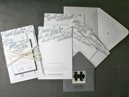 Philatelic Wedding Invitations