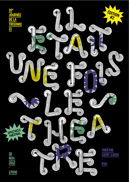 Typographic poster by Thibault Conan