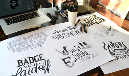 Bob Dylan´s HAND LETTERING EXPERIENCE