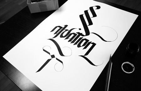 Calligraphy by Simon Silaidis