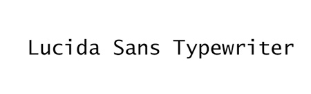 lucida-sans-typewriter