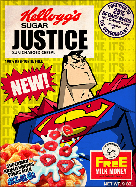 Superheroes Cereal Boxes