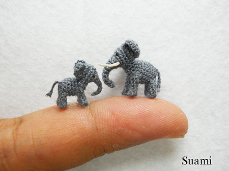 Cute Miniature Crocheted Animals by Su Ami