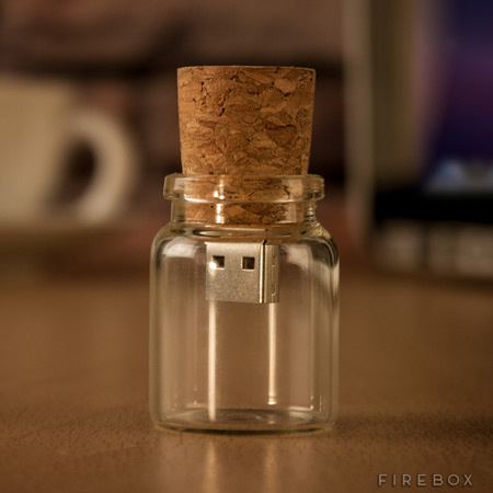 Message in a bottle USB flash drive