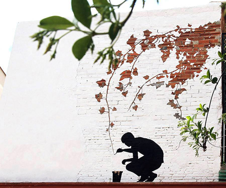 Subtractive Street Art by Pejac