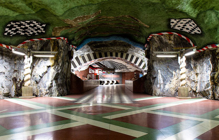 Amazing Underground Art In Stockholm’s Metro Station