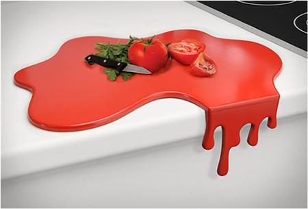 Splash chopping board