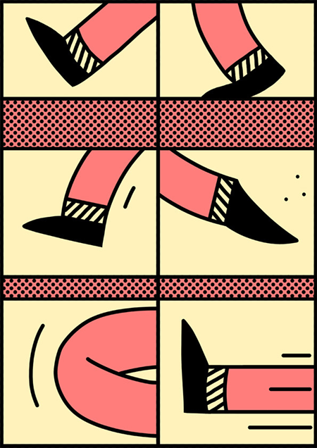 Close-up comics by Simon Landrein