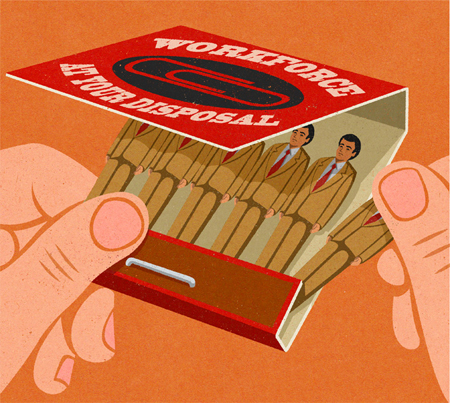 Editorial illustrations by John Holcroft