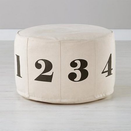 Numbers pouf