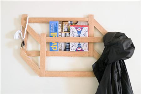 DIY 3D trompe l’oeil coat rack