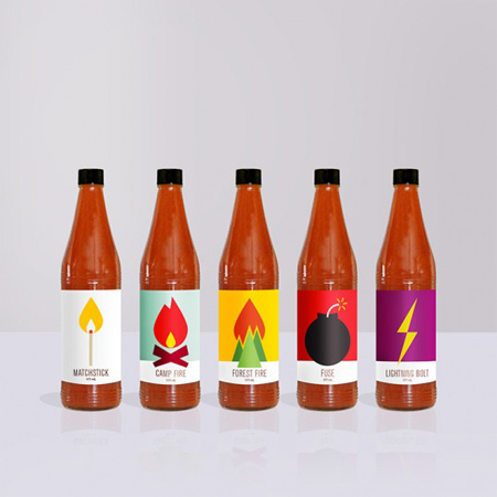 Hugo’s Hot Sauce packaging