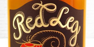 Red Leg rhum packaging