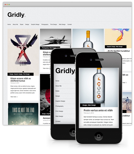 gridly wordpress portfolio theme