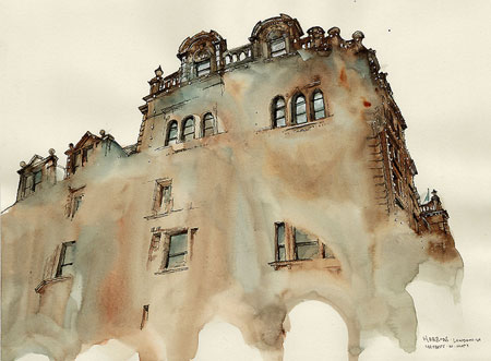 Dreamy Architectural Watercolors by Sunga Park