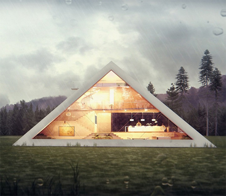 Pyramid house by Juan Carlos Ramos