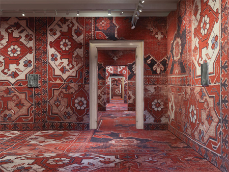 Rooms covered with carpets