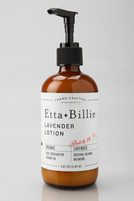 Etta+Billie typographic packaging