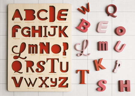 Font Alphabet puzzle