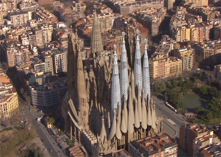 What the Sagrada familia should look like once completed