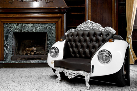 Glamour beetle armchair