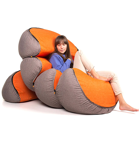 Creative mandarin pouf