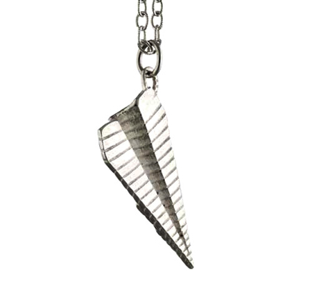 Paper airplane necklace