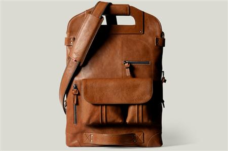 Hard Graft’s modular 2unfold tanned leather laptop and tablet bag