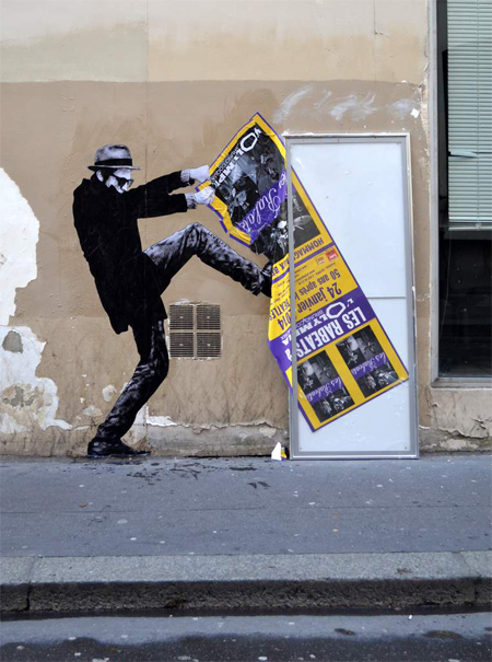 Street art by Levalet