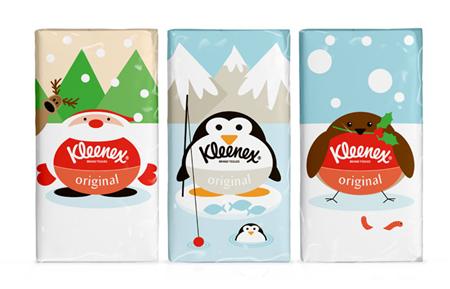 Kleenex seasonal packaging