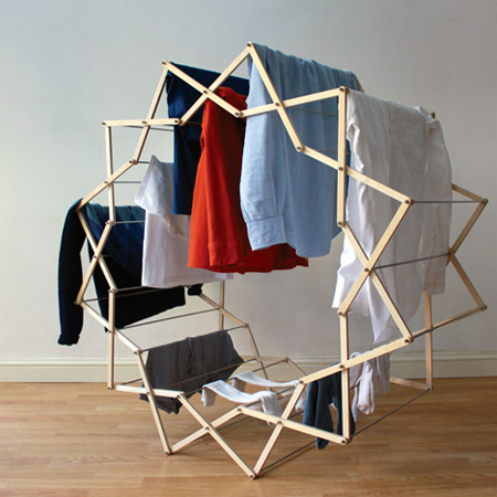 Star-shaped clothes horse