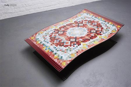 Flying carpet coffee table