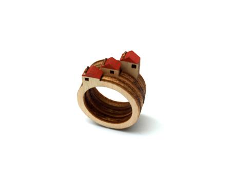 Birch rings: tiny landscapes on your finger