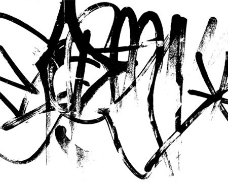A small collection of 4 messy. graffiti Photoshop brushes. 
