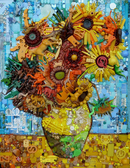 Spectacular recycled art by Jane Perkins